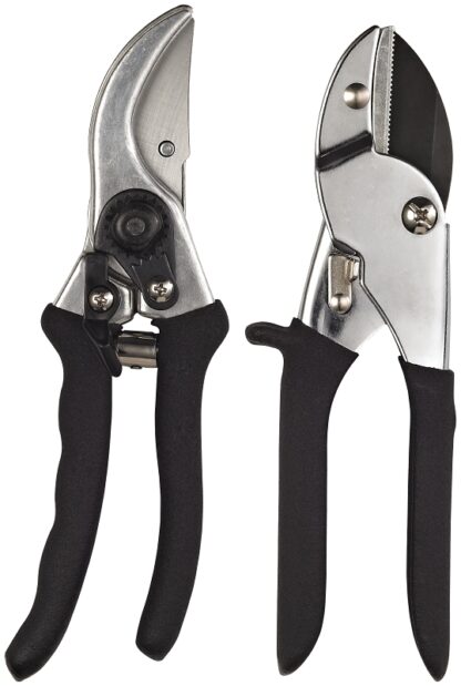 Landscapers Select GP1002+GP1013A Pruner Set, 1/2 in Cutting Capacity, Steel/Zinc Blade, Steel/Zinc Handle Sells in Quantity of 12