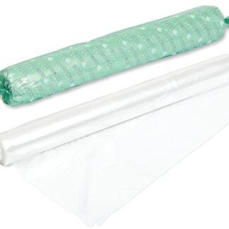 Polytarp 01-0129 Medium-Duty Film, 50 ft L, 10 ft W, Polyethylene, Clear