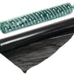 Polytarp 01-0265 Medium-Duty Polyfilm, 100 ft L, 10 ft W, 2.2 mil Thick, Polyethylene, Black