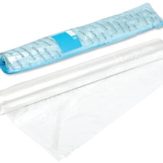 Polytarp 01-0329 Light-Duty Film, 59 ft L, 8-1/2 ft W, 1 mil Thick, Polyethylene, Clear