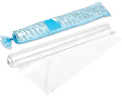 Polytarp 01-0329 Light-Duty Film, 59 ft L, 8-1/2 ft W, 1 mil Thick, Polyethylene, Clear