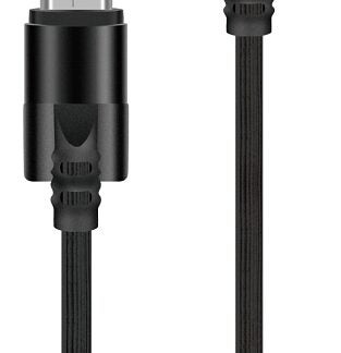 PowerZone T56-MICRO Micro Charging Cable, PVC, Black, 3 ft L