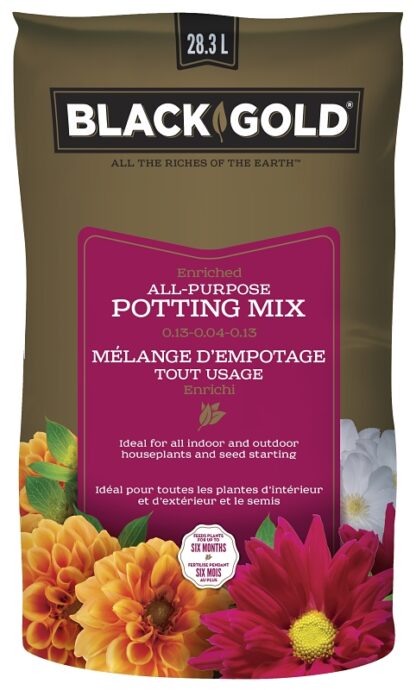 Black Gold 1410102.LT028.3P All-Purpose Potting Mix, 28.3 L