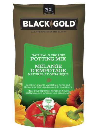 Black Gold 1402040.LT028.3P Natural and Organic Potting Mix, 28.3 L