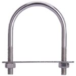 ProSource LR361 U-Bolt, 5/16 in Thread, 1-1/2 in L Thread, Stainless Steel, Stainless Steel Sells in Quantity of 10