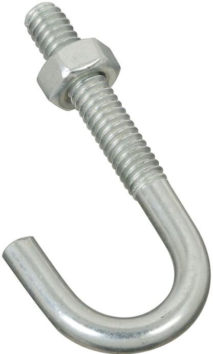 National Hardware 2195BC Series N232-884 J-Bolt, 1/4-20 Thread, 1.31 in L Thread, 2-5/16 in L, 100 lb Working Load, Zinc Sells in Quantity of 10