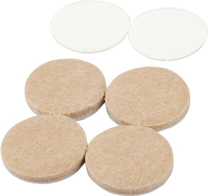 Shepherd Hardware FeltGard Series 9892 Super Stick Pad, Round, 1-1/2 in, Felt, Beige