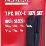 Eklind 69207 Hex Key Set, 7-Piece, Steel, Black