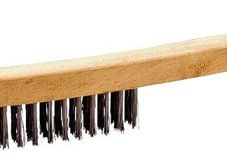 ProSource WB00319S Wire Brush, Metallic Bristle, 5/8 in W Brush, 14-1/4 in OAL