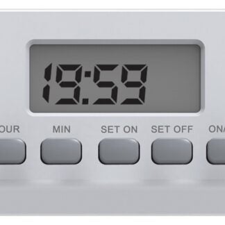 Powerzone TNIDEZ1 Digital Timer, 8 A, 125 VAC, 1000 W, 1-Outlet, 24 hr Cycle, White