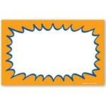 Centurion CRA338 Laser Starburst Sign, Orange Background, 11 in W x 7 in H Dimensions