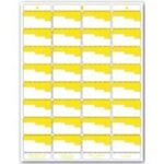 Centurion UN OR4P Laser Bin Label, 8-1/2 in L, 11 in W, White/Yellow Background