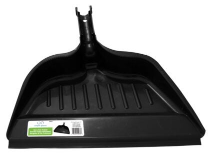 Simple Spaces 2033 Snap-On Dustpan, 12.75 in L, 14.75 in W, Recycle Polypropylene, Gray, Rubber Lip Sells in Quantity of 6