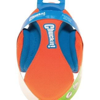 Chuckit! 253101 Dog Toy, Football, EVA/Polyester/Rubber, Blue/Orange