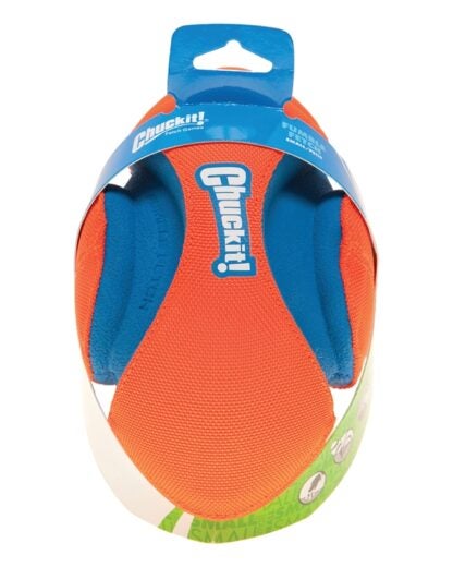 Chuckit! 253101 Dog Toy, Football, EVA/Polyester/Rubber, Blue/Orange