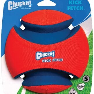 Chuckit! 251101 Dog Toy, S, High-Visibility, Canvas/Foam/Rubber, Blue/Orange