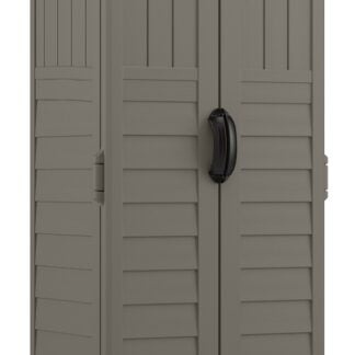 Suncast BMS1250SB Vertical Shed, 22 cu-ft Capacity, 2 ft 8-1/4 in W, 2 ft 1-1/2 in D, 6 ft H, Resin, Stoney