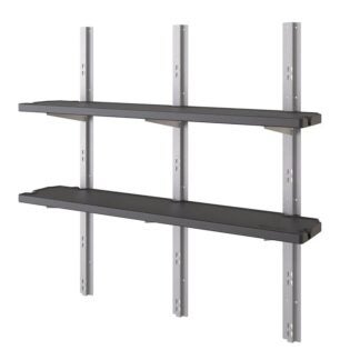 Suncast BMSASHELFK1 Storage Shelf Kit, Resin, Black