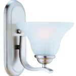 Boston Harbor 1571-1W-3L Single Light Vanity Fixture, 120 V, 60 W, A19 or CFL Lamp, Steel Fixture