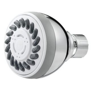 Boston Harbor SD3068CP Fixmount Shower Head, 1.75 (6.6) 80 gpm (L/MIN) psi, 1/2-14 NPT Connection, Threaded, ABS