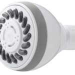 Boston Harbor SD3068WH Fixmount Shower Head, 1.75 (6.6) 80 gpm (L/MIN) psi, 1/2-14 NPT Connection, Threaded, ABS