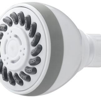 Boston Harbor SD3068WH Fixmount Shower Head, 1.75 (6.6) 80 gpm (L/MIN) psi, 1/2-14 NPT Connection, Threaded, ABS