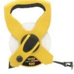 STANLEY 34-791 Tape Measure, 100 ft L Blade, 1/2 in W Blade, Fiberglass/Plastic Blade, ABS/Rubber Case