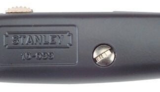 STANLEY 10-099 Utility Knife, 2-7/16 in L Blade, 3 in W Blade, HCS Blade, Straight Handle, Gray Handle