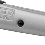 STANLEY 10-499 Utility Knife, 2-7/16 in L Blade, 3 in W Blade, HCS Blade, Straight Handle, Gray Handle