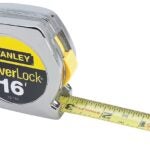 STANLEY 33-116 Measuring Tape, 16 ft L Blade, 3/4 in W Blade, Steel Blade, ABS Case, Chrome Case