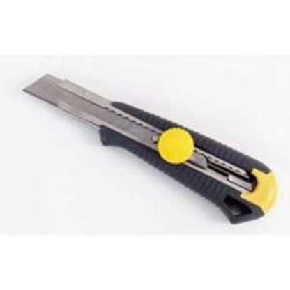 STANLEY DynaGrip Series 10-418 Utility Knife, 18 mm L Blade, Metal Blade, Black/Yellow Handle