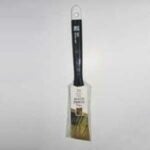 Nour 351-30N Paint Brush, 1.2 in W, Angle Brush, 2-1/4 in L Bristle, Natural White Bristle, Sash Handle