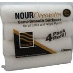 Nour Z 9N10-4 Roller Refill, 3/8 in Thick Nap, 9-1/2 in L, Nylon/Polyester Cover