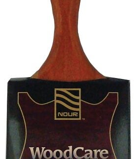 Nour 33-75 Paint Brush, 3 in W, Stain, Straight, Wall Brush, 2-3/4 in L Bristle, Thin Beavertail Handle