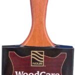 Nour 33-100 Paint Brush, 4 in W, Stain, Straight, Wall Brush, 2-3/4 in L Bristle, Thin Beavertail Handle