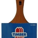 Nour 33-100TBM Paint Brush, 4 in W, Straight Sash Brush, Thin Beavertail Handle