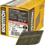 Bostitch S6D-FH Framing Nail, 2 in L, Steel, Full Round Head, Smooth Shank