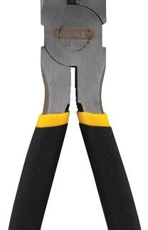 STANLEY 84-102 Nose Plier, 8 in OAL, 1-11/16 in Jaw Opening, Black/Yellow Handle, Cushion-Grip Handle, 29/32 in W Jaw