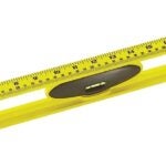 STANLEY 42-468 I-Beam Level, 24 in L, 3-Vial, 2-Hang Hole, Non-Magnetic, ABS, Yellow