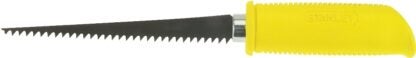 STANLEY 15-556 Wallboard Saw, 6 in L Blade, Steel Blade, 8 TPI, Ergonomical, Cushion Grip Handle, Plastic/Rubber Handle