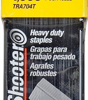 STANLEY TRA704T Narrow Crown Staple, 27/64 in W Crown, 1/4 in L Leg, Galvanized, 24 ga Gauge