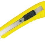 STANLEY Quick-Point Series 10-280 Utility Knife, 18 mm W Blade, Stainless Steel Blade, Ergonomic Handle, Yellow Handle