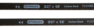 STANLEY 15-922A Hacksaw Blade, 1/2 in W, 12 in L, 32 TPI, HCS Cutting Edge