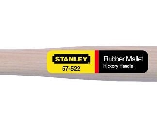 STANLEY 57-522 Mallet, 18 oz Head, Rubber Head, 13-1/2 in OAL