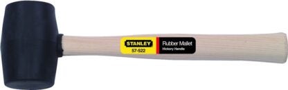 STANLEY 57-522 Mallet, 18 oz Head, Rubber Head, 13-1/2 in OAL