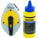 STANLEY 47-482L Chalk Box Set, 100 ft L Line, Blue Line, 5:1 Gear Ratio