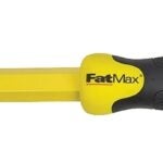 STANLEY 16-329 Concrete Chisel, 3/4 in W Blade, 12 in OAL, Chrome Vanadium Steel Blade, Rubber Handle