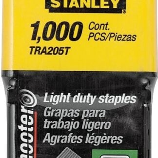 STANLEY TRA204T Wide Crown Staple, 29/64 in W Crown, 1/4 in L Leg, Galvanized