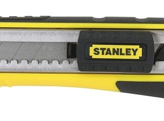 FATMAX 10-481 Utility Knife, 18 in W Blade, Steel Blade, Black/Yellow Handle