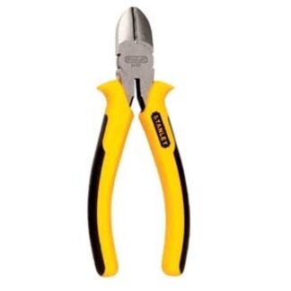 STANLEY 84-028 Diagonal Cutting Plier, 7-3/16 in OAL, 13/16 in Cutting Capacity, Black/Yellow Handle, Ergonomic Handle